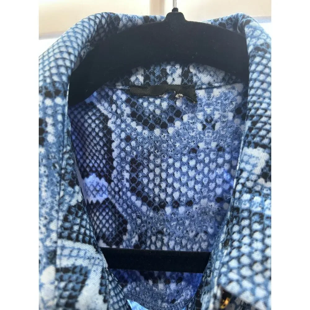 Blue Snake Skin dress - Size M - Picture 5 of 12